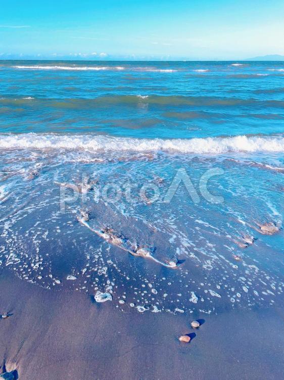 夏の海 海,夏,浜辺の写真素材