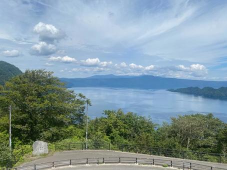 十和田湖 十和田湖 十和田湖,湖,自然の写真素材