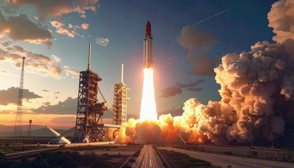 ロケット発射台の写真