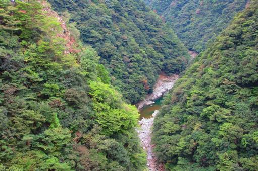 徳島県-祖谷渓展望台からの風景 徳島県-祖谷渓展望台からの風景の写真