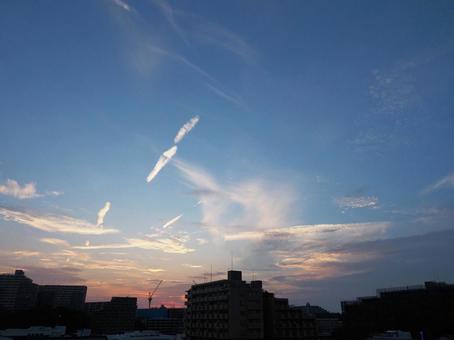 Sunset sky, JPG