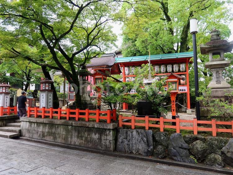 京都 八坂神社 玉光稲荷社 京都,八坂神社,玉光稲荷社の写真素材