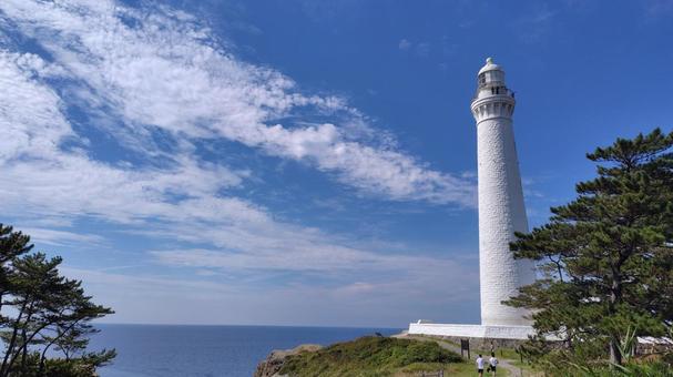 昼下がり、灯台 昼下がり、灯台 灯台,空,夏の写真素材