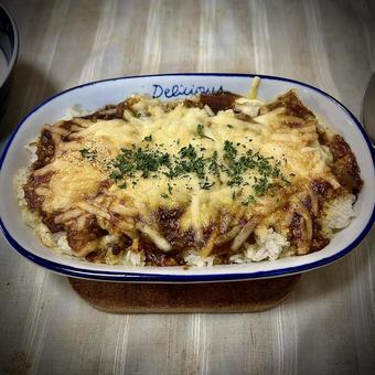 カレードリア カレー,ドリア,旦那飯の写真素材