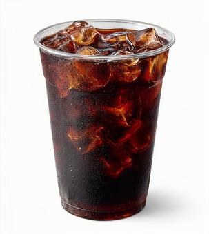 氷たっぷりアイスブラックコーヒー 氷たっぷりアイスブラックコーヒーの写真