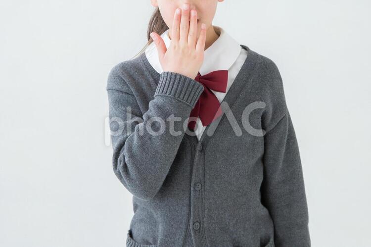 制服を着た女の子 学生,女子高生,女子中学生の写真素材
