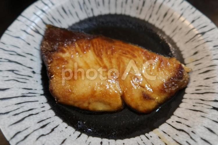 ぶりの照り焼き 鰤,テリヤキ,おいしいの写真素材