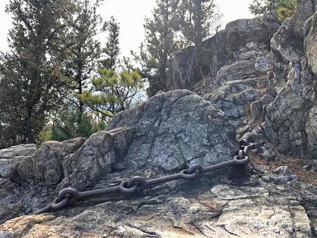登山道 鎖場・岩場 登山道 鎖場・岩場の写真