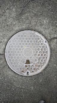 マンホールの蓋 マンホール,蓋,デザインマンホールの写真素材