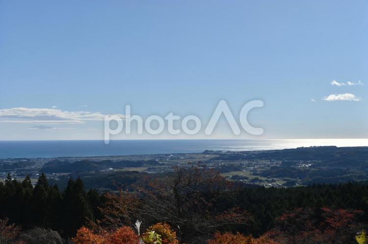 北茨城市の景色 (マウントあかね) 風景,美しい,秋の写真素材