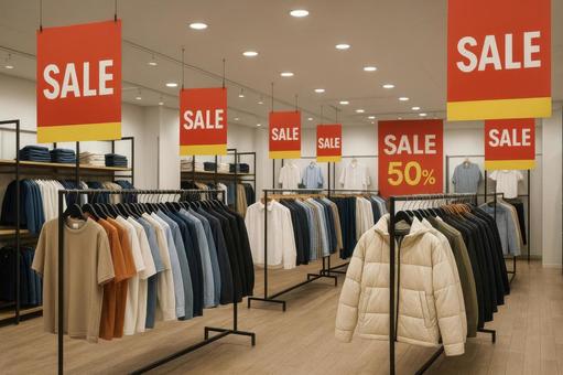 初売りセールの百貨店 初売りセールの百貨店の写真