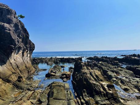 海岸 夏の海 海岸 夏の海 海岸,夏の海,磯の写真素材