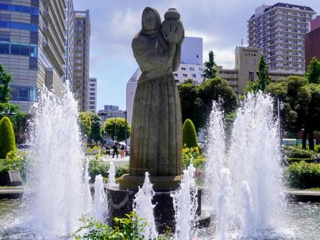 山下公園 噴水 山下公園 噴水の写真