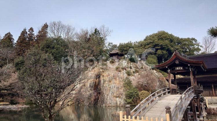岐阜県-永保寺-無際橋と六角堂 永保寺,寺,虎渓山の写真素材