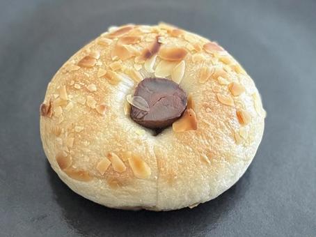 栗ベーグル 栗ベーグル パン,ベーグル,食べ物の写真素材
