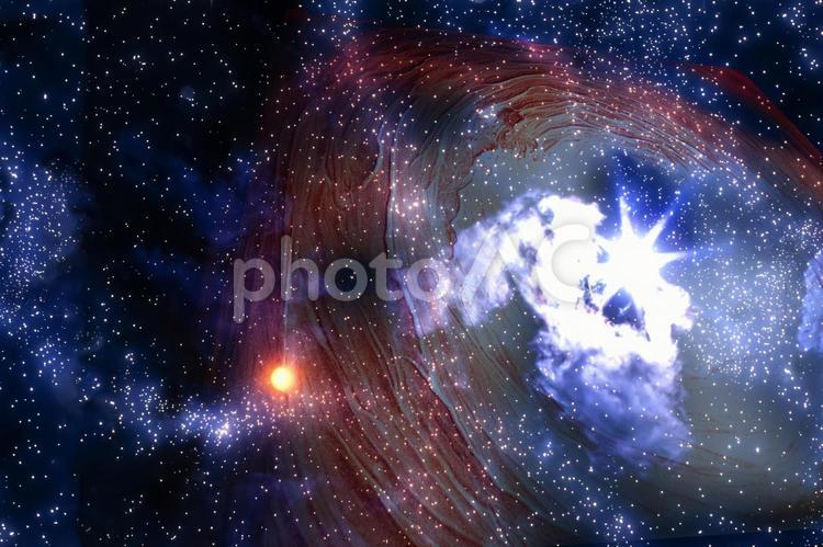 宇宙、惑星、地球イメージ37 宇宙,地球,成層圏の写真素材