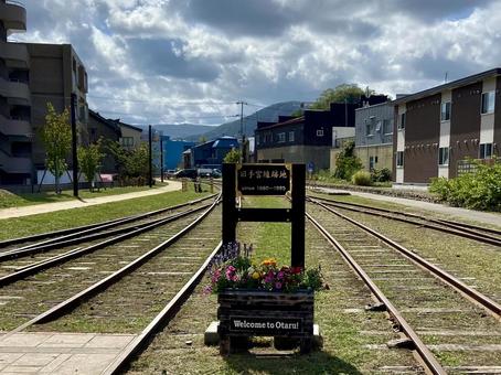 北海道 小樽 旧手宮線跡地 北海道 小樽 旧手宮線跡地 北海道,小樽,鉄道の写真素材