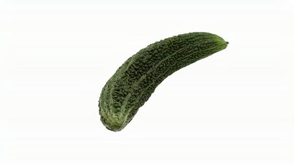ゴーヤのクローズアップ（背景透過） ゴーヤ,苦瓜,夏野菜の写真素材