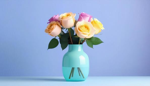 美しいバラの花のアレンジメントの写真