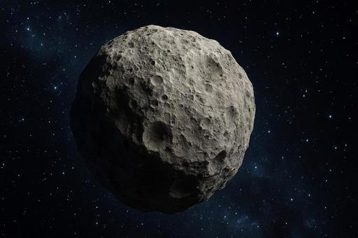 宇宙を漂う小惑星の姿・小天体・クレーター 宇宙を漂う小惑星の姿・小天体・クレーターの写真