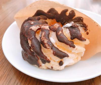 ドーナツ ドーナツ,チョコ,チョコレートの写真素材