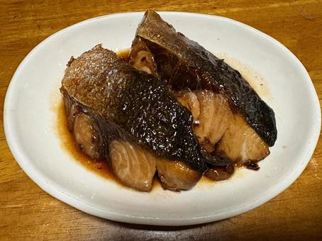 ブリの照り焼き ブリの照り焼き ブリ,ブリの照り焼き,照り焼きの写真素材
