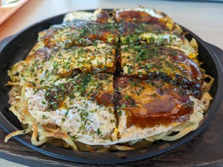 広島風お好み焼き 広島風お好み焼きの写真