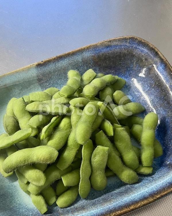 今日のおつまみ　枝豆 枝豆,えだまめ,食べ物の写真素材