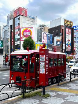 イケバス イケバス イケバス,バス,コミュニティバスの写真素材