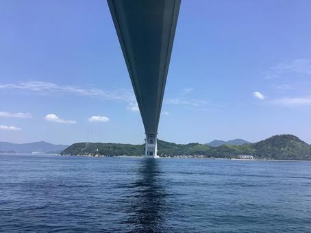 来島大橋 来島大橋 しまなみ海道,来島大橋,海と橋の写真素材