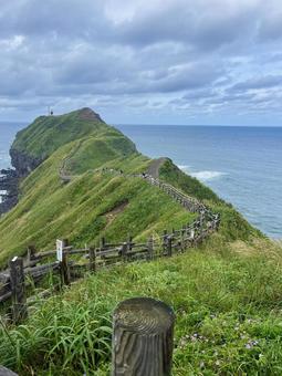 神威岬 神威岬 自然,神威岬,ハイキングの写真素材
