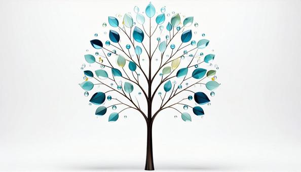 ガラスの植物の写真