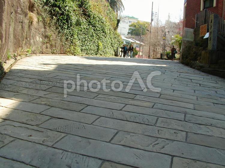 長崎　石畳 長崎,石畳,風景の写真素材