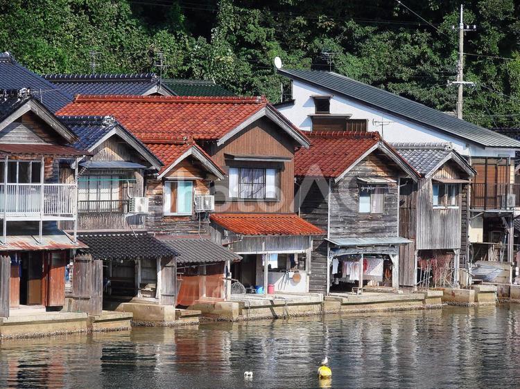 海の京都　伊根の舟屋 舟屋,伊根,重伝建の写真素材