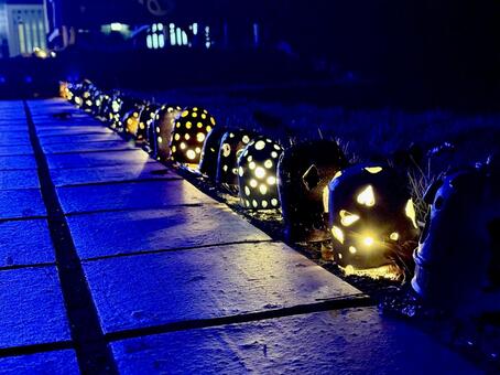 越前陶芸村　陶あかり　福井県陶芸館 福井,越前市,伝統工芸の写真素材