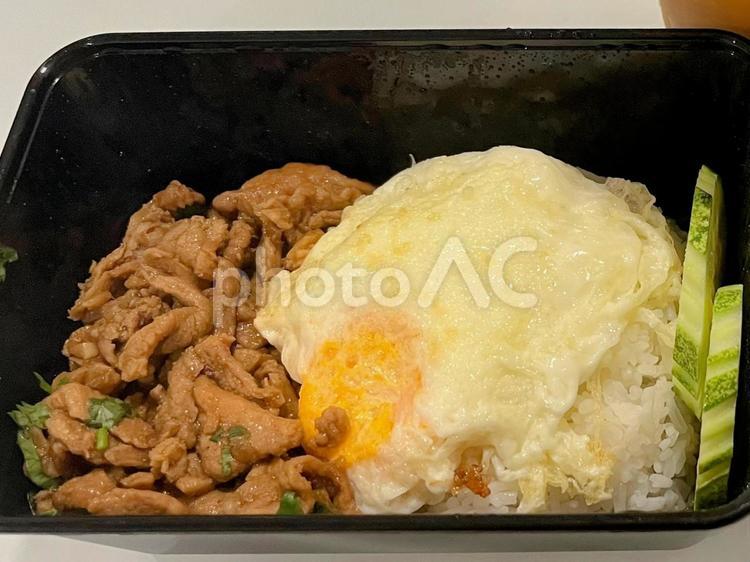 マレーシア、KLのタイ料理ニンニク豚炒め 海外,マレーシア,タイ料理の写真素材