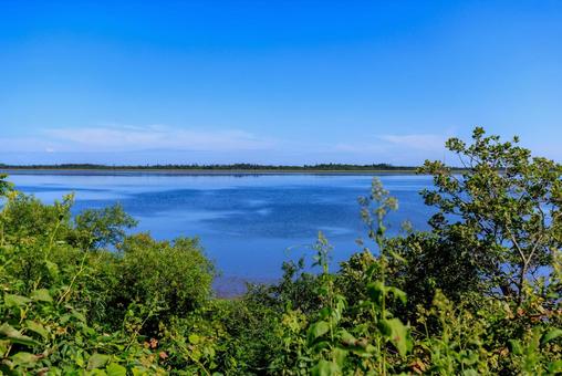 風蓮湖 風蓮湖 風蓮湖,湖,根室の写真素材