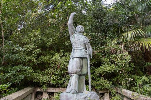 日本武尊の像 日本武尊の像 日本武尊の像,醒井宿,日本武尊の写真素材