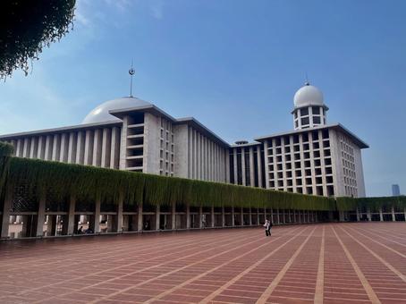 イスティクラル大モスク イスティクラル大モスク,モスク,インドネシアの写真素材