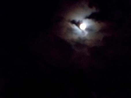 The moon in the dark night, month, sky, cloud, JPG