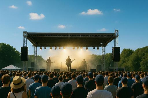 夏の野外フェス 夏の野外フェスの写真