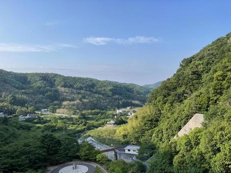山並み 山並み 山,自然,川の写真素材
