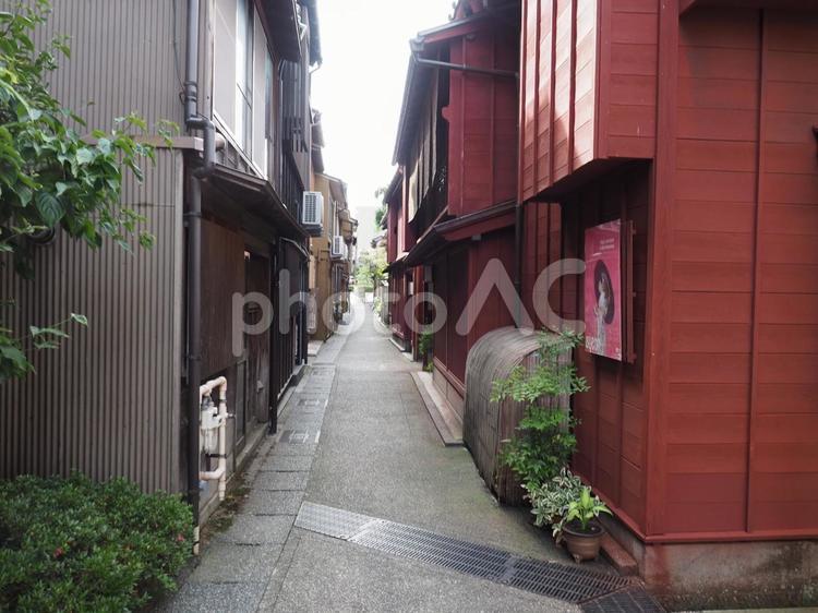 金沢主計茶屋街　あかり坂と暗がり坂界隈 金沢,あかり坂,金沢主計茶屋街の写真素材