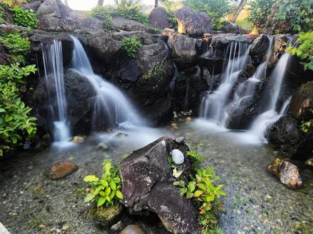 公園の滝 公園の滝 滝,庭園,公園の写真素材