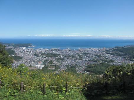 山から見下ろす風景 山から見下ろす風景の写真