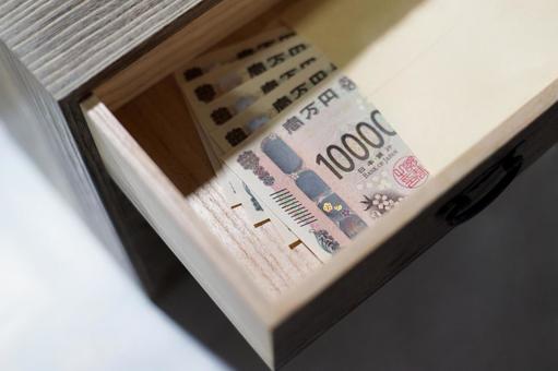 タンス預金 タンス預金 一万円,札,お金の写真素材