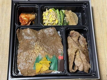焼肉弁当 ご飯,美味しい,お肉の写真素材