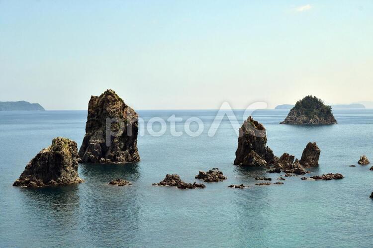 青海島　長門　海上アルプス　海 青海島,海上アルプス,絶景の写真素材