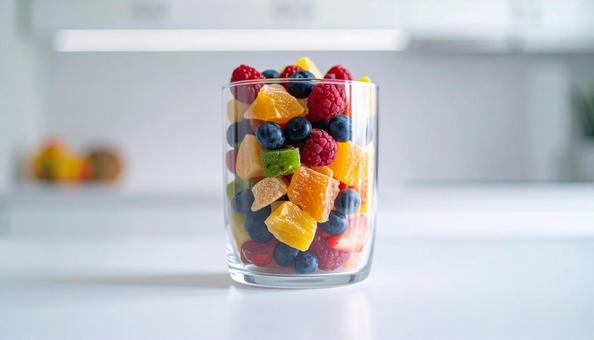 ドライフルーツと果物 ドライフルーツと果物の写真