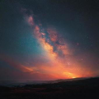 宇宙の広がりを感じる夜 宇宙の広がりを感じる夜の写真